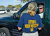 A CBP forensic scientist assists with screening vehicles entering this year’s Super Bowl in Tampa, Fla.