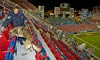 A CBP canine unit conducts a sweep of the stands at Raymond James Stadium which hosted Super Bowl XLIII in Tampa, Fla.