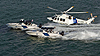 CBP Air and Marine assets patrol Tampa area waterways to secure Super Bowl XLIII.