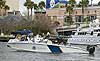 Customs and Border Protection Air and Marine units patrol downtown waterways in Tampa, Fla., providing security for Super Bowl XLIII events.