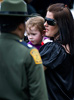 Mrs. Dittman, wife of late Border Patrol Agent Jarod C. Dittman, and daughter observe this year's National Peace Officers’ Memorial Service held in Washington D.C.