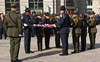 CBP Honor Guard folds an American flag in honor of all the officers and agents that have been killed in the line of duty.