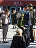 CBP Assistant Commissioner of Air and Marine Michael C. Kostelnik pays tribute to CBP fallen officers at the Wreath Laying Ceremony held at the Ronald Reagan building.