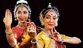 Alarmel Valli and Madhavi Mudgal performing Indian dance (Courtesy of Kennedy Center)
