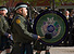 Border Patrol agents march with pipes and drums during a memorial service in Washington, D.C. honoring fallen agents and officers.