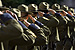 Border Patrol agents salute their fallen comrades at a memorial service in Washington, D.C. during National Police Week.