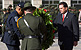 Customs and Border Protection Deputy Commissioner Jayson Ahern lays a wreath in Washington D.C. at a memorial service honoring fallen agents and officers of CBP.