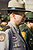 A Customs and Border Protection Air and Marine agent stands at attention during the Valor Memorial Wreath Laying Ceremony in Washington, D.C.