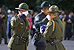 A U.S. Flag is presented to the CBP Honor Guard to be displayed in honor of all of CBP's fallen officers and agents.