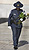 A CBP officer carries roses in which key officials from the Office’s of Air and Marine, Field Operations and Border Patrol will place in the wreath to honor the fallen CBP officers and agents.