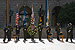 Customs and Border Protection Honor Guard members at a memorial service during National Police Week honoring fallen agents and officers.