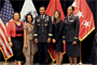 2012 U.S. Army Award Winners at the Women of Color STEM Conference held October 11-13, 2012 in Dallas, Texas. From left to right - Dr. Victoria Dixon, Director of Human Relations/Equal Opportunity Programs for the U.S. Army Test and Evaluation Command in Alexandria, VA; Jovan Johnson-Griffin, Senior Program Analyst for the U.S. Army Corps of Engineers New Orleans District; Lieutenant General Thomas Bostick, Commanding General for the U.S. Army Corps Engineers; Hokulii Tamayori, Architectural Designer for the U.S. Army Corps of Engineers Honolulu District; and Major Erica Johnson, Associate Program Director for SAUSHEC Internal Medicine Residency and Infectious Disease Fellowship Programs at the San Antonio Military Medical Center. Not Pictured: Tamara Murphy, Civil Engineer for the U.S. Army Corps of Engineers Wilmington District; Master Sergeant Faith Alexander, Equal Opportunity Advisor/Facilitator/Platform Instructor for the Defense Equal Opportunity Management Institute.