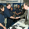Commissioner Bonners greets employees at Public Service Recognition Week.