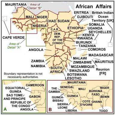 Map of Africa Region