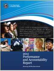 Cover Graphic of the 2011 VA Performance and Accountability Report