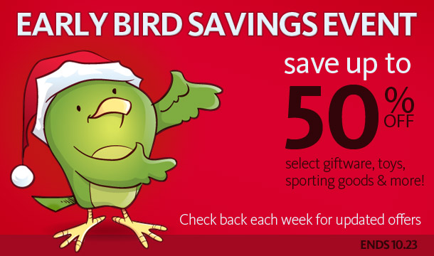 Holiday Early Bird Savings