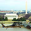 The Bureau of Immigration and Customs Enforcement Office of Air and Marine Interdiction provide air security in Washington D.C.