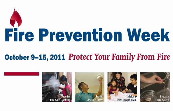 Fire Prevention Week graphic.