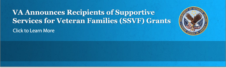 VA Announces Recipients of Supportive Services for Veteran Families (SSVF)