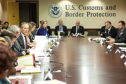 Commissioner Alan D. Bersin, left center, met with the U.S. Chamber of Commerce to discuss steps toward a 21st century U.S.-Mexico border on August 31.