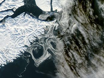 Sea Ice off eastern Greenland