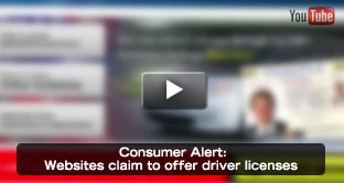 Consumer Alert: Websites claim to offer driver licenses