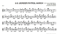 U.S. Border Patrol March, Bagpipes sheet music