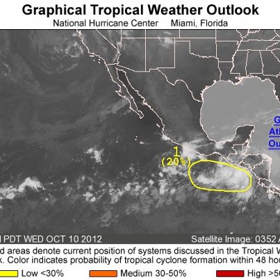 Photo: Across the eastern North Pacific basin this morning, a trough of low pressure is located off of the coast of Central America and Mexico. Some gradual development of this system is possible as it moves slowly westward, and it has a low chance of becoming a tropical cyclone during the next 48 hours.
Get the latest on the tropics anytime by visiting the NOAA NHC website at www.hurricanes.gov