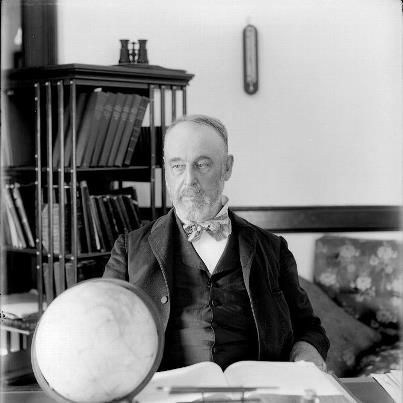 Photo: http://memory.loc.gov/afc/afccc/audio/a387/a3873a2.mp3

Today is the Birthday of pioneering American astronomer Asaph Hall, after whom Hall crater on the moon is named.  In his honor, let's hear "Serenade to the Moon," by Alice Lemos Avila and friends, recorded by Sidney Robertson Cowell in Oakland, California on January 23, 1939. 

Hall was an astronomer with the U.S. Naval Observatory from 1862 until 1891.  According to published biographies of Hall, early in his tenure there, he was recording observations at night and received an impromptu visit from President Abraham Lincoln and one of his cabinet secretaries.  Hall allowed his visitors to observe the moon through the telescope.  A few nights later, alone in the middle of the night, President Lincoln returned to ask Hall why the image in the great telescope was inverted!

Hall continued on to a distinguished career in Astronomy, most famously discovering the moons of Mars, Deimos and Phobos, in 1877.

Asaph Hall is the great-grandfather of folklorist and AFC staff member Stephanie Hall, a member of our facebook team.