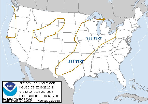 Latest Day 1 convective outlook