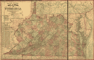 Lloyd's official map of the state of Virginia 