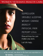 Thumbnail of sexual trauma awareness poster: Sexual trauma can make you sick.