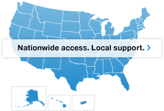 Nationwide access. Local Support.