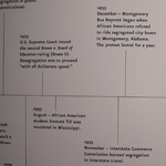 Timeline in exhibit
