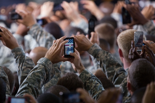 Soldiers Snap Cell Phone Photos