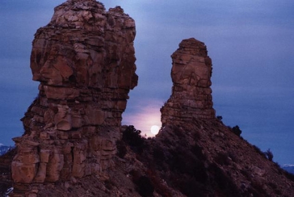 Chimney Rock at Moonrise