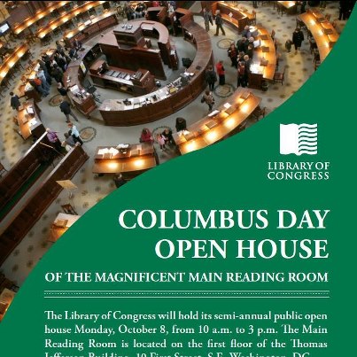 Photo: Are you ready for our Open House in our fabulous Main Reading Room on Monday? http://www.loc.gov/today/pr/2012/12-163.html