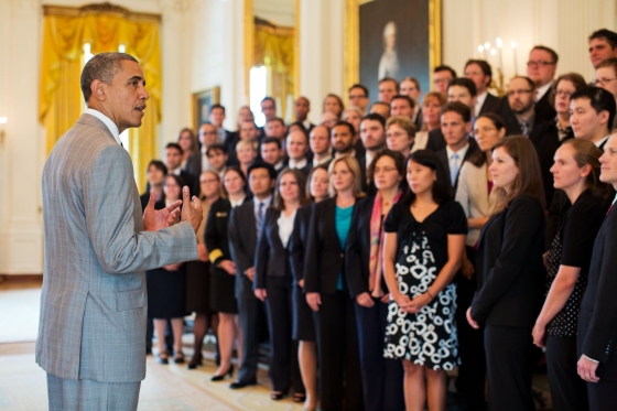 President Barack Obama addresses 2011 Presidential Early Career Awards for Scientists and Engineers recipients (July 31, 2012)