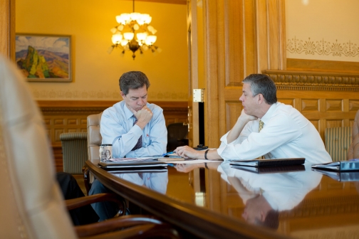 Secretary Duncan Meets with Governor Brownback