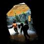 Nathan Smith, 4, right, chases Eli Strader, 5, through a tunnel at The Children's Museum.