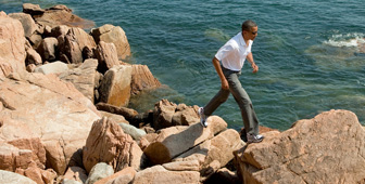 President Obama in Acadia National Park