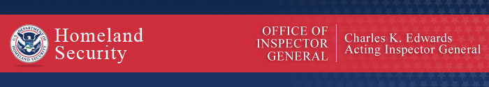 DHS OIG banner