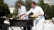 President Barack Obama and celebrity chef Bobby Flay grill