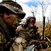<p>U.S. Air Force Tech. Sgt. Bobby Colliton and Staff Sgt. Dane Hatley conduct combat survival training near Osan Air Base, South Korea, during Exercise 2012 Pacific Thunder on Oct. 15, 2012.   Colliton is a survival evasion resistance and escape specialist from the 18th Operation Support Squadron at Kadena Air Base, Japan, and Hatley is a 33rd Rescue Squadron flight engineer. (DoD photo by Staff Sgt. Sara Csurilla, U.S. Air Force/Released)</p>