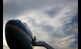 President Obama Boards Air Force One at Dayton International Airport