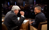 President Barack Obama Jokes With Host Jay Leno