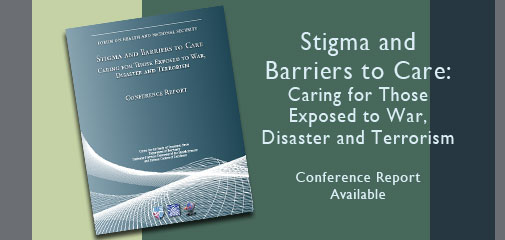 Stigma and Barriers to Care:  Conference Report