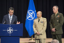 Left : Address by NATO Secretary General Anders Fogh Rasmussen Centre: Admiral James Stavridis (Supreme Allied Commander Europe)
