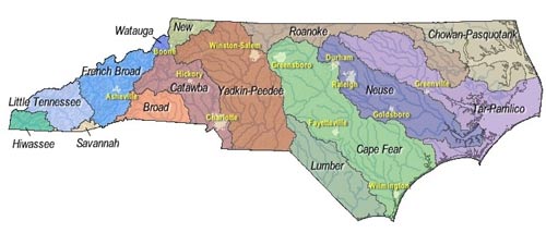 Real-time water data for North Carolina