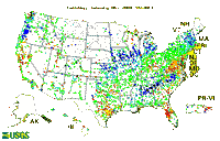 Click map to go to current water resources conditions in the U.S.